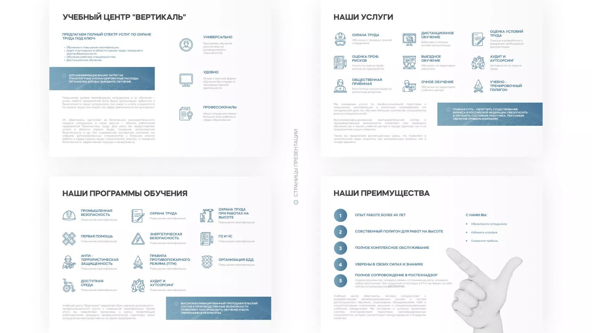 Разработка презентации для учебного центра «Вертикаль» в Абазе