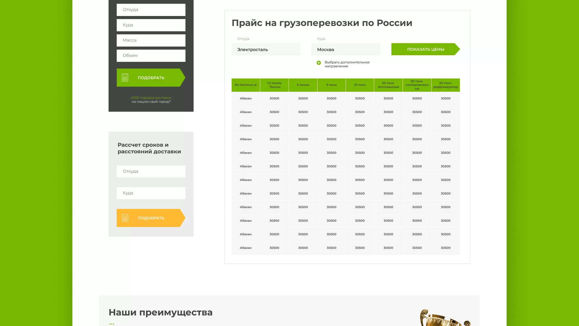 Разработка логотипа и сайта компании «Инком-Логистика» в Абазе