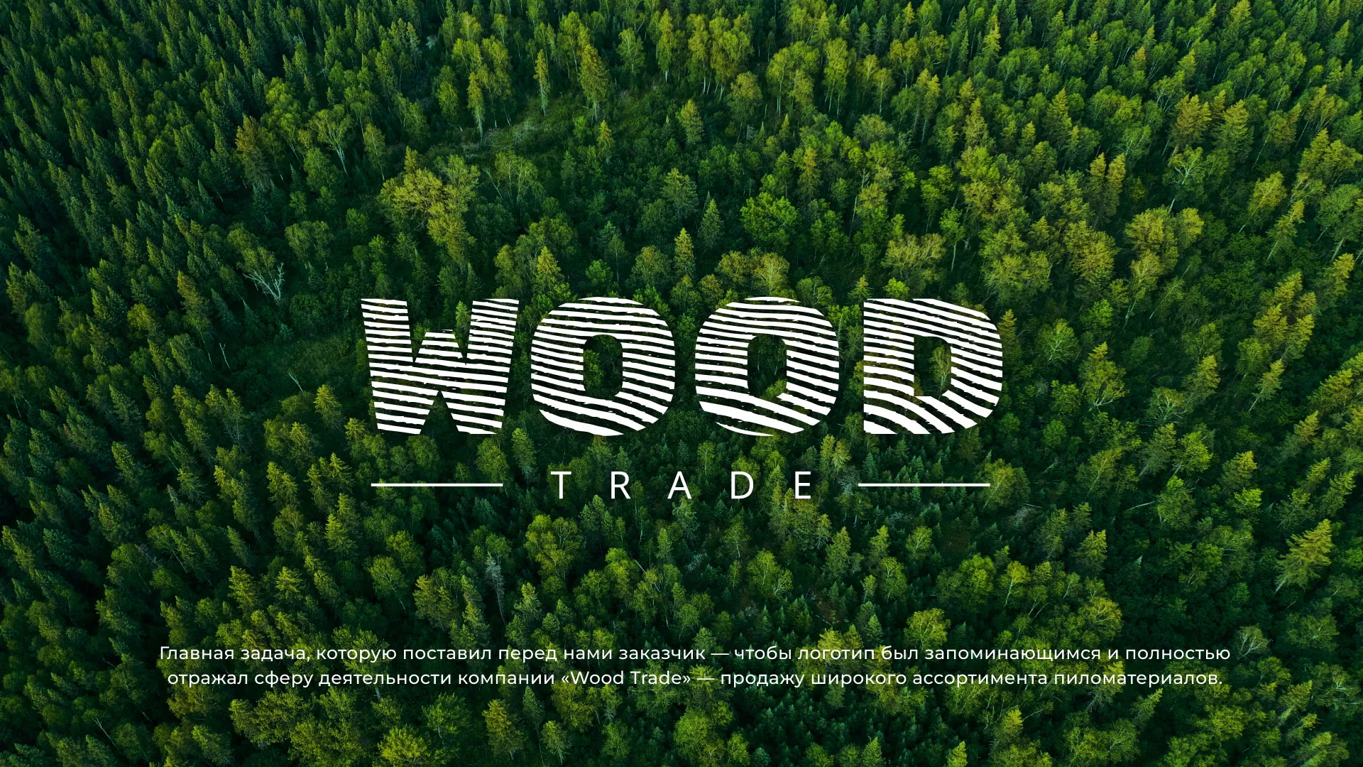 Разработка логотипа для компании «Wood Trade» в Абазе