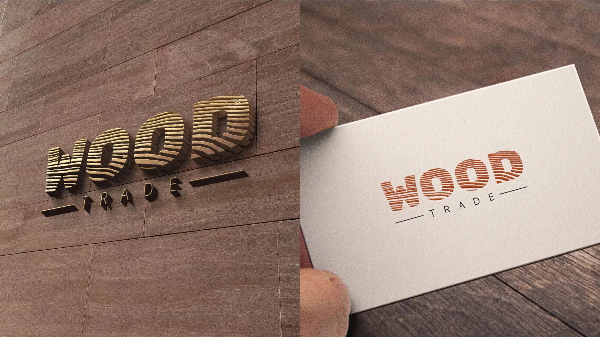 Разработка логотипа для компании «Wood Trade» в Абазе