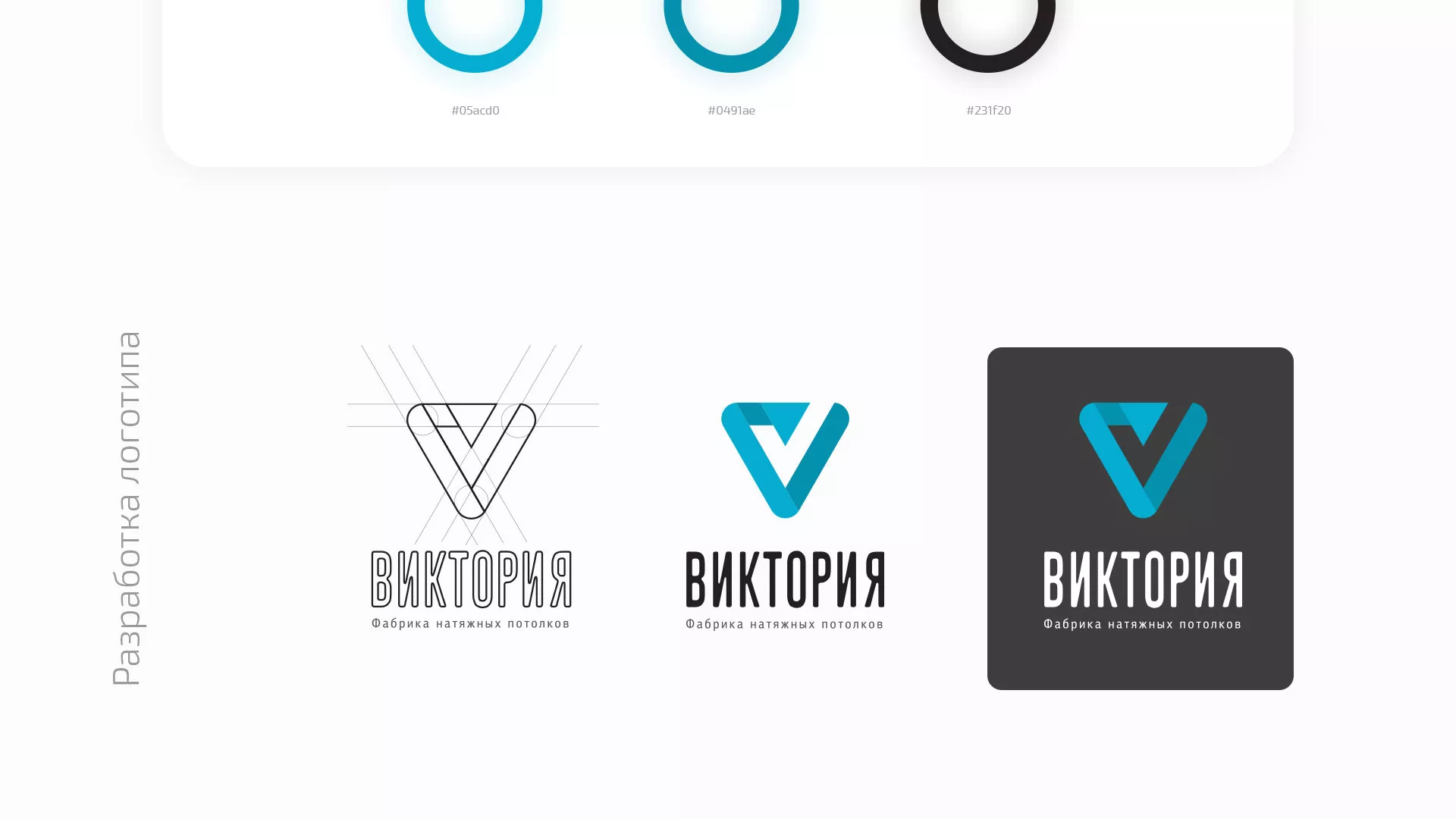 Разработка фирменного стиля компании по продаже и установке натяжных потолков в Абазе