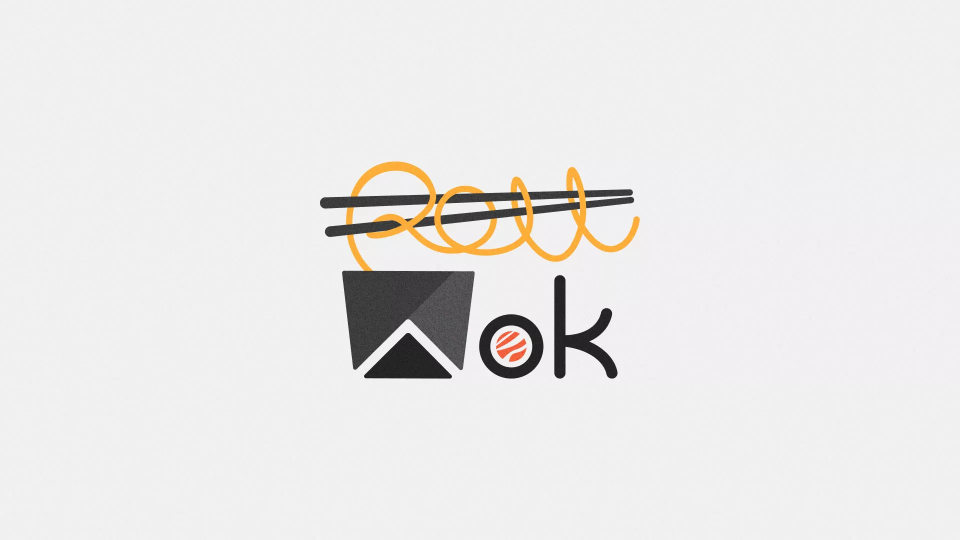 Разработка логотипа в Абазе для суши-бара «Roll Wok Club» Разработка логотипа в Абазе для суши-бара «Roll Wok Club»